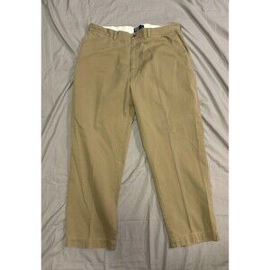 Vintage Polo Ralph Lauren Beige Tan Pleated Classic Chino Pants Mens 38x30 Khaki